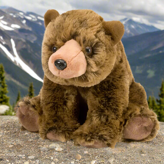 Cuddlekins Grizzly Bear Stuffed Animal 12"