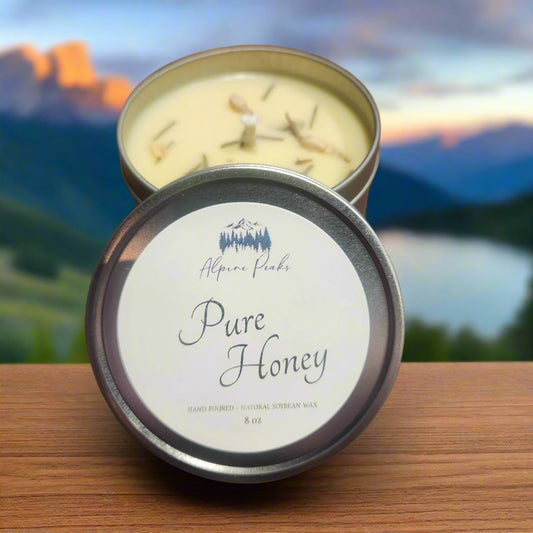 Pure Honey - 8 oz Candle Gift Tin