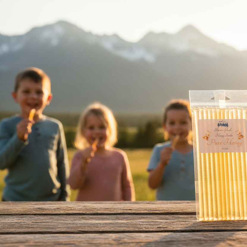 Alpine Peaks Pure Honey Sticks - Pack of 12