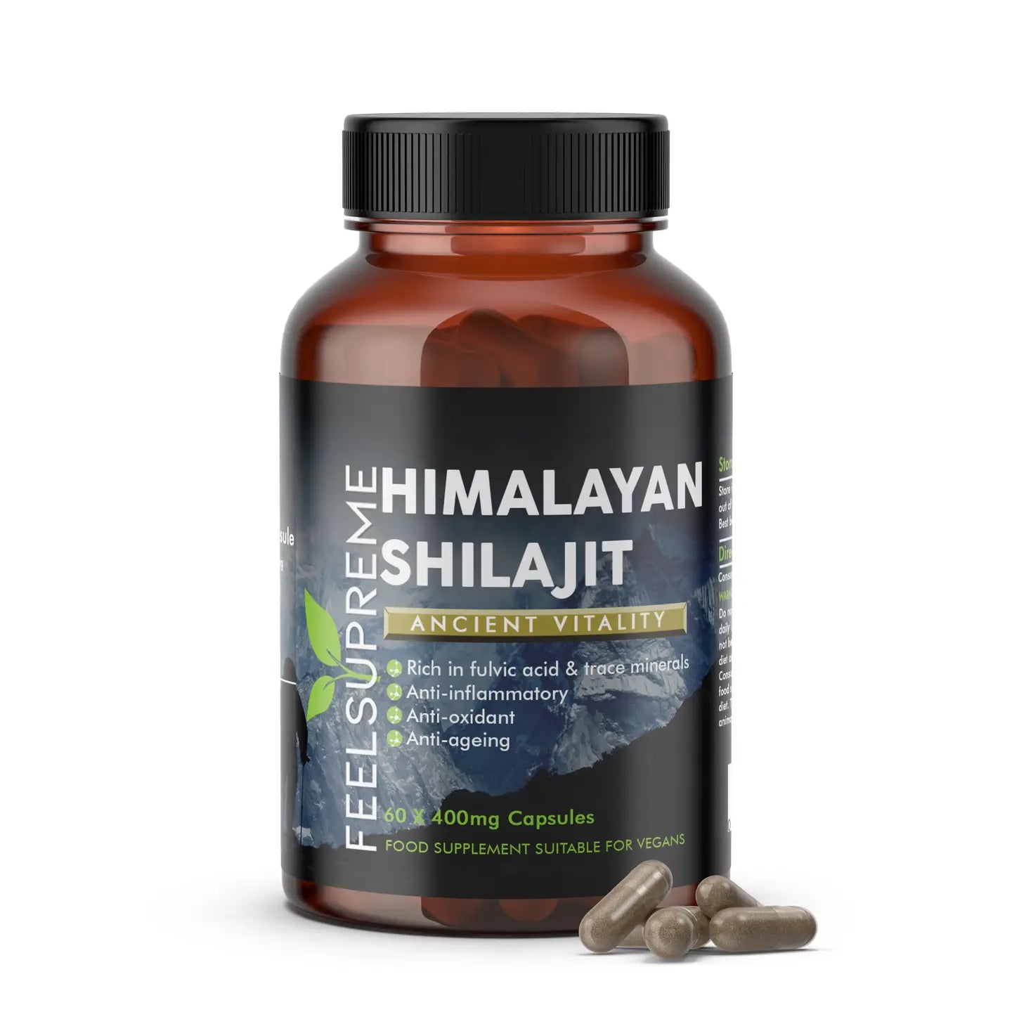 Himalayan Shilajit Capsules - Pure, Natural Energy & Stamina