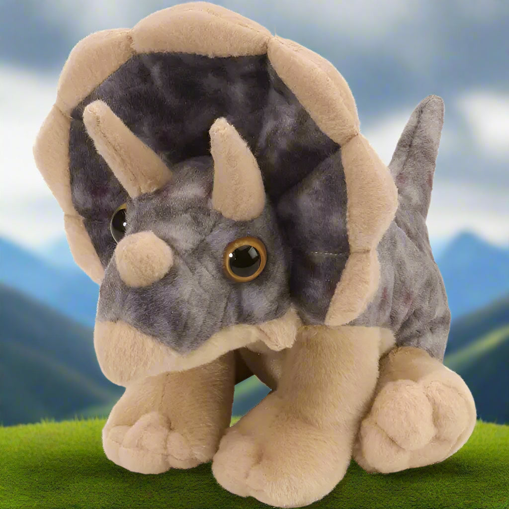 Cuddlekins-Mini Triceratops Stuffed Animal 8"