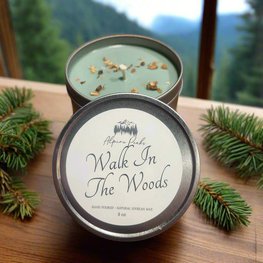 Walk In The Woods - 8 oz Candle Gift Tin