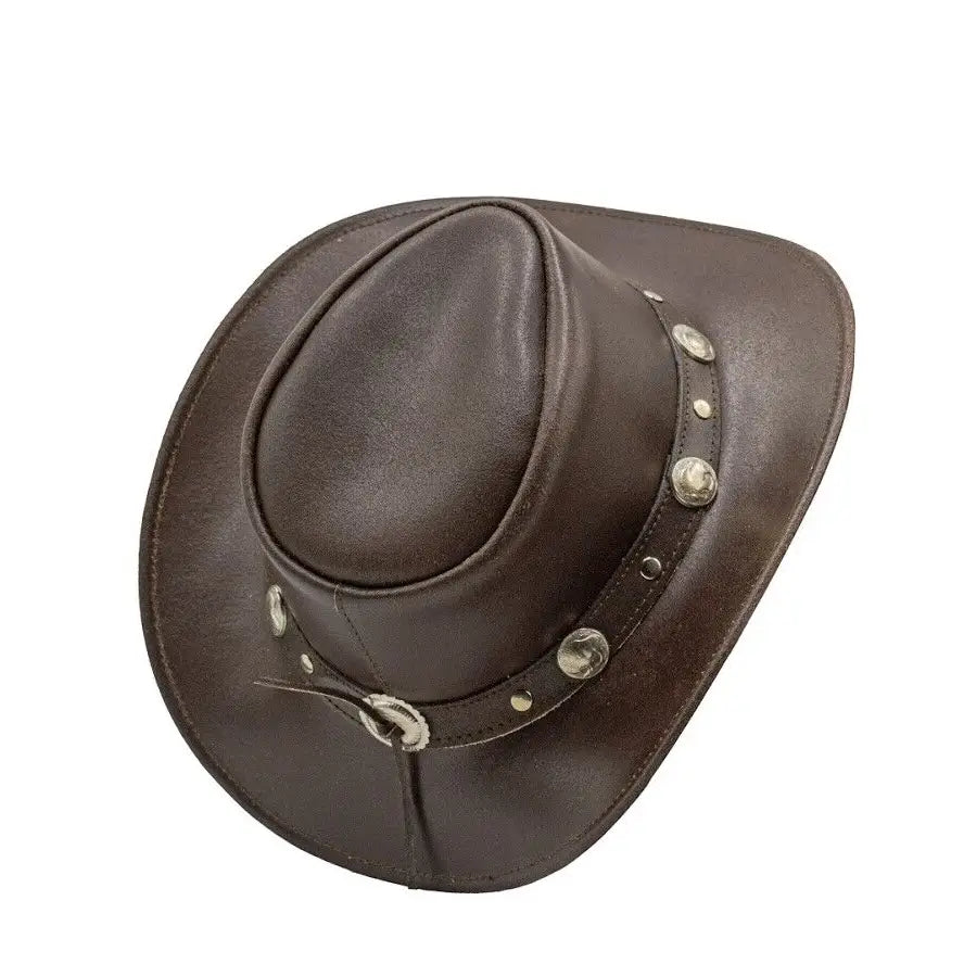 Water Resistant Western Leather Outback Cowboy Hat