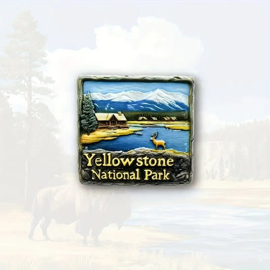 Yellowstone Cabin - Resin Magnetic Fridge Magnet