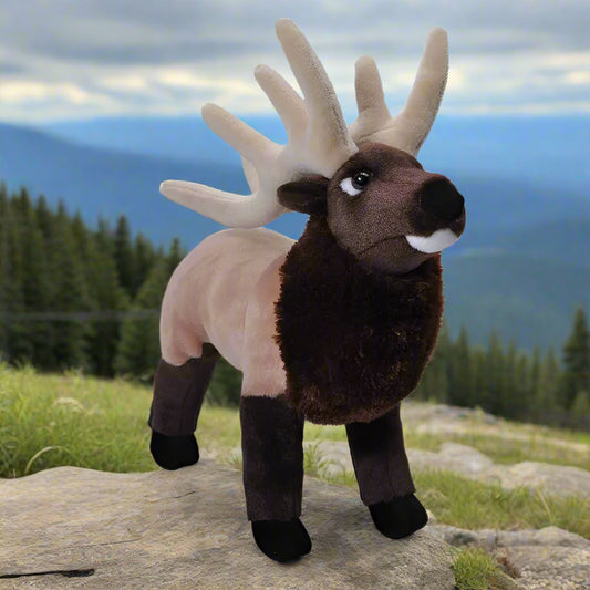 Cuddlekins Elk Standing Stuffed Animal 12"