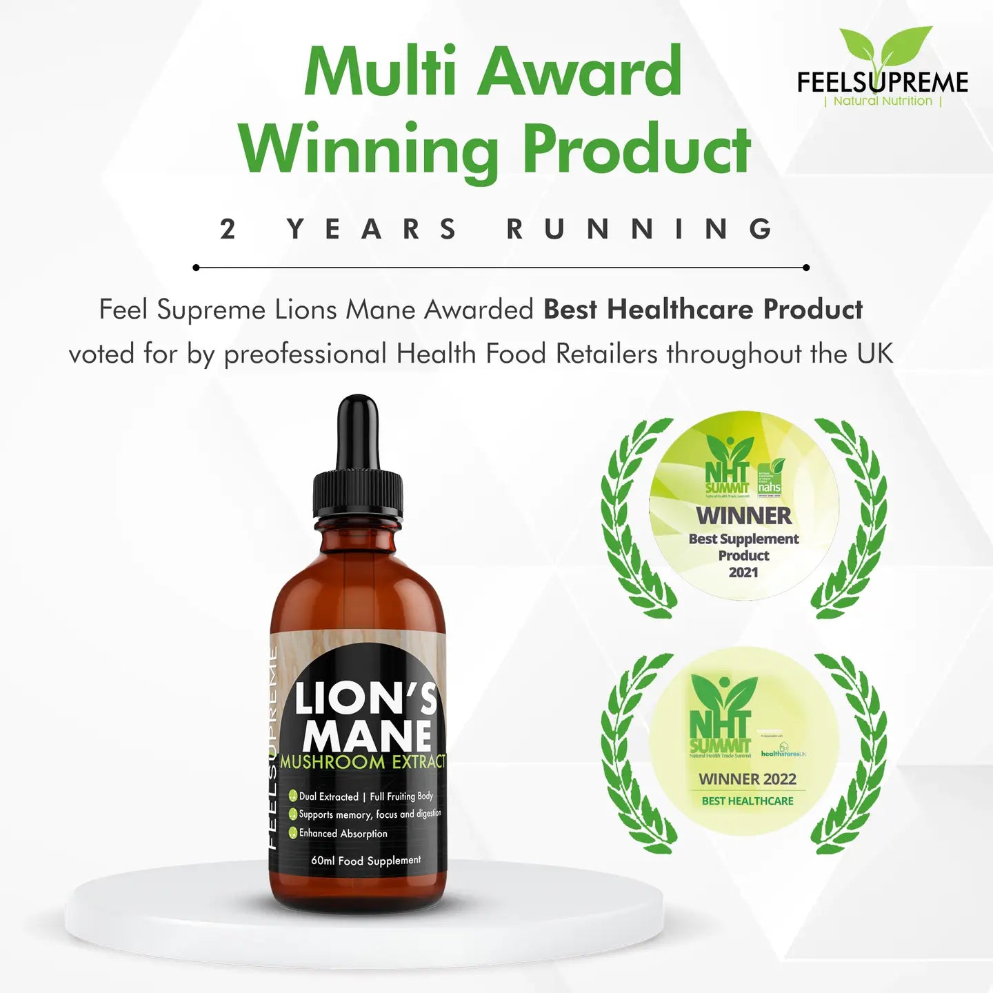 Lion's Mane Mushroom Liquid Supplement - 60ml