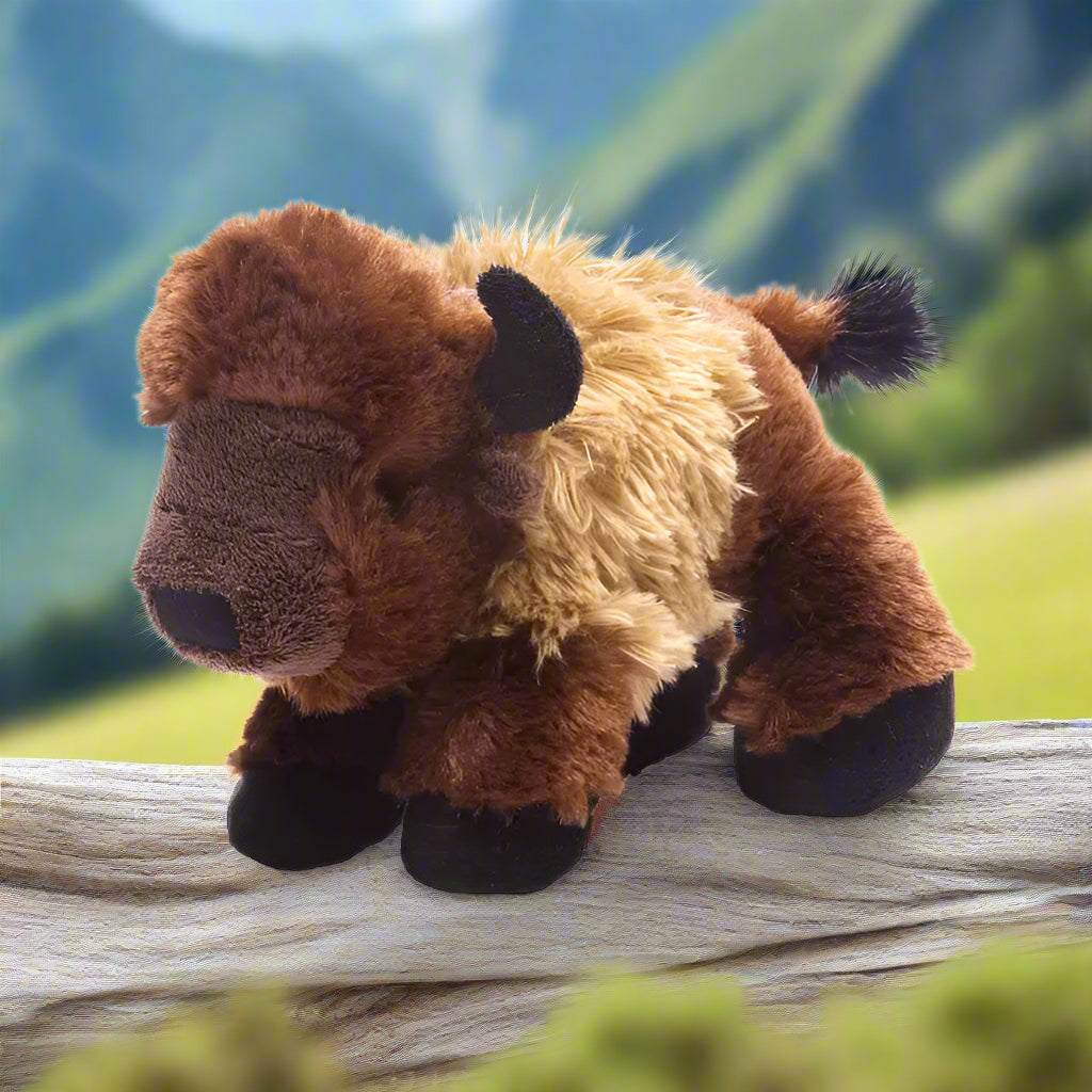 Hug'ems-Mini Bison Stuffed Animal 7"