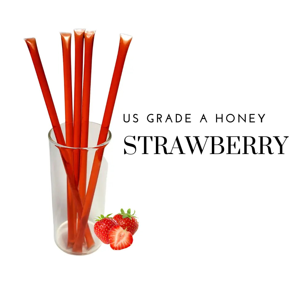 Strawberry Honey Sticks - Pack of 12
