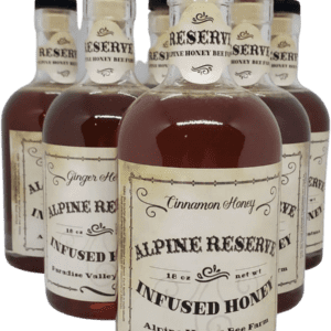 alpine reserve infused honey bottles