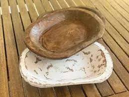brown and white dough bowl
