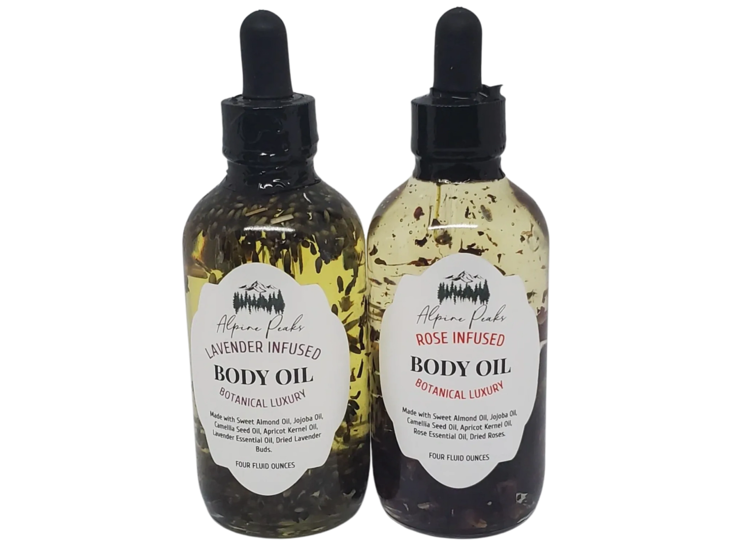 bottles of body oil