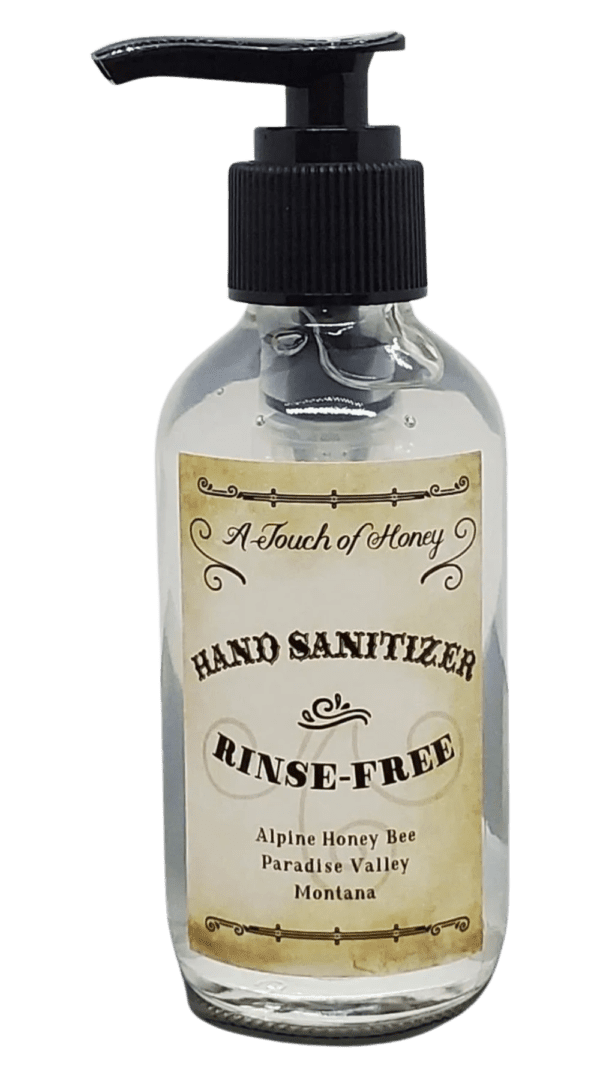 spray bottle of sanitizer