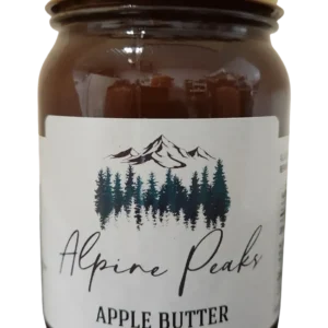 apple butter jam in jar