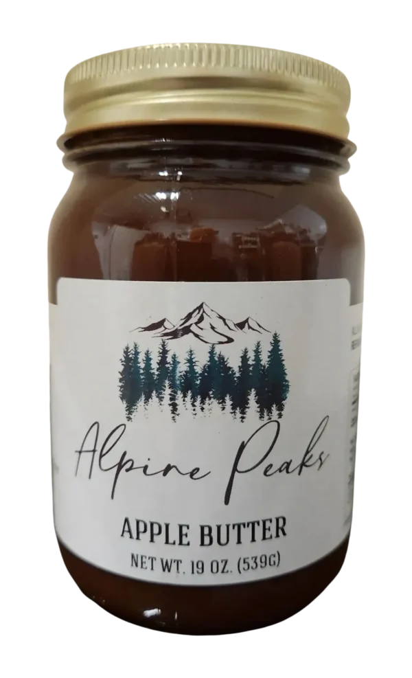 apple butter jam in jar