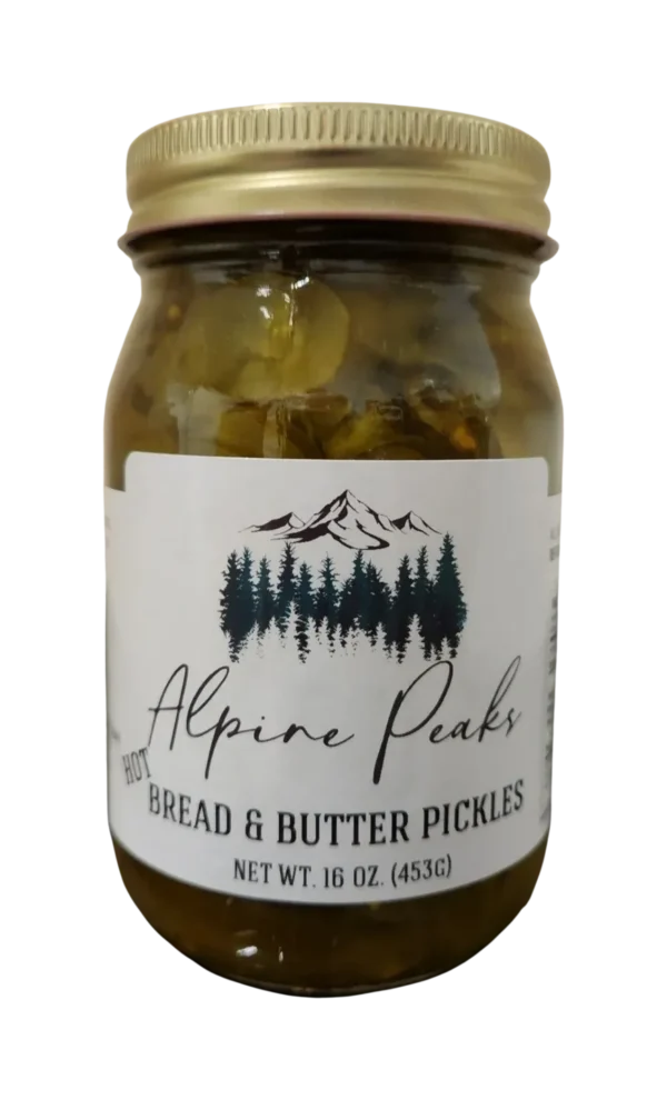 bread and butter pickles in a jar