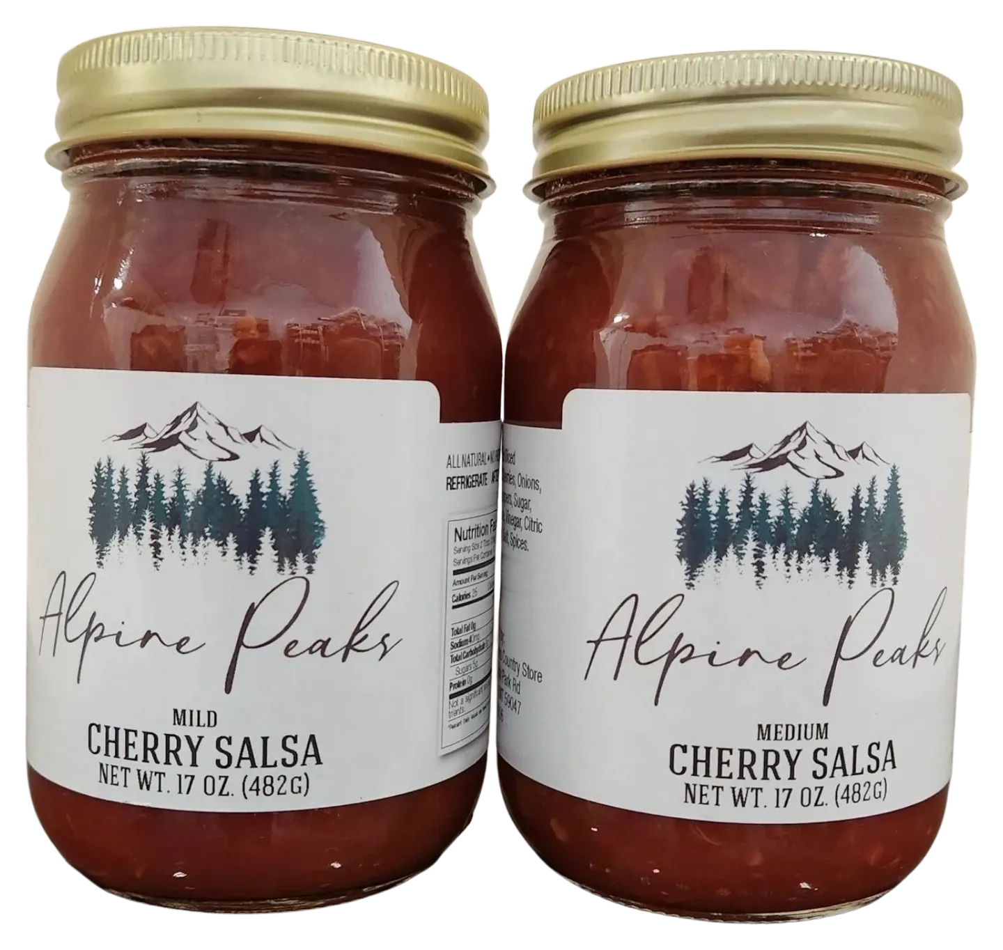 mild and medium cherry salsa