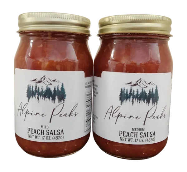 mild and medium peach salsa