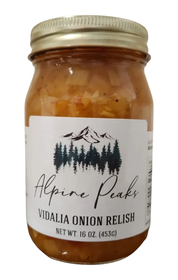 vadalia onion relish in a jar