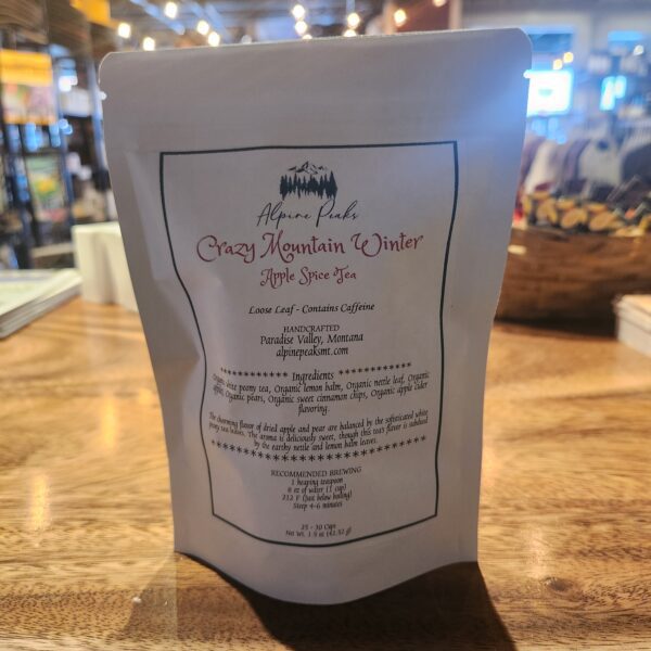 Crazy Mountain Winter Tea (Apple Spice Tea) -100% Organic Loose Leaf Tea