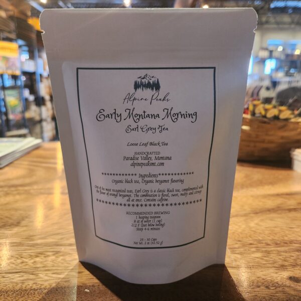 Early Montana Morning Tea (Earl Grey Tea) -100% Organic Loose Leaf Tea